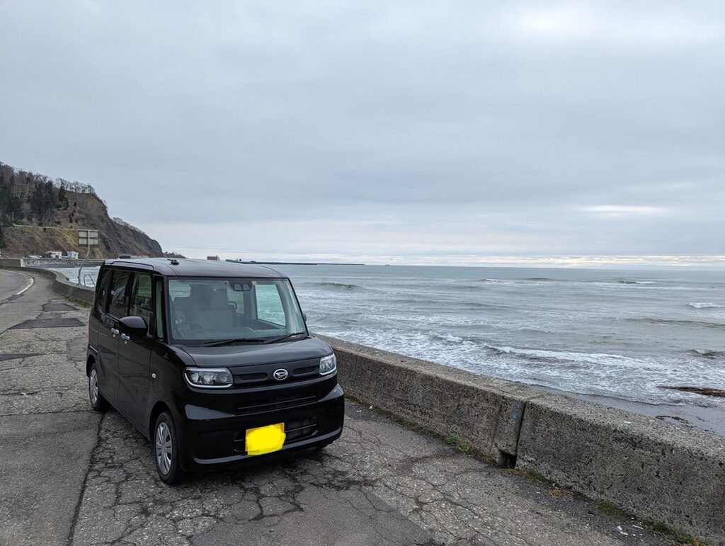 黄金道路の海岸線