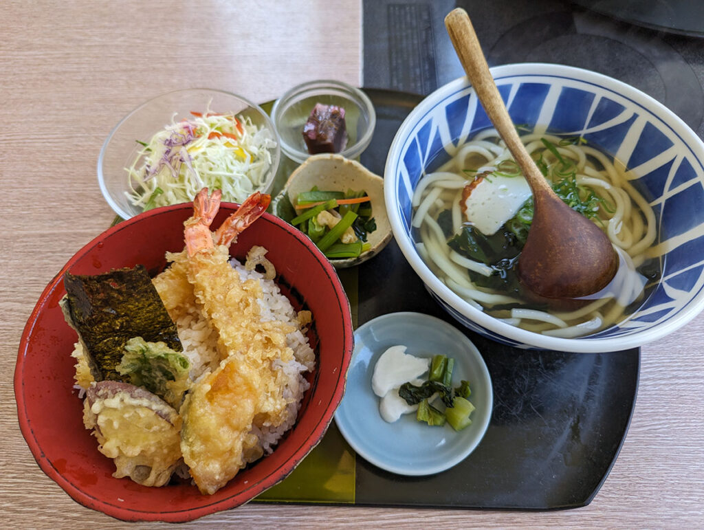 「多羅福村」のうどん定食