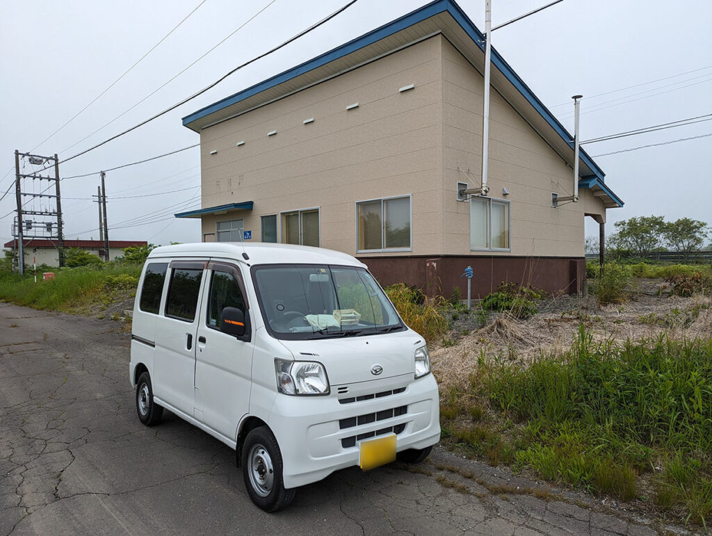 ロケ地の近くにある北海道釧路市にある尺別駅跡地。