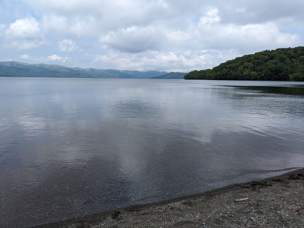 和琴から見る湖畔