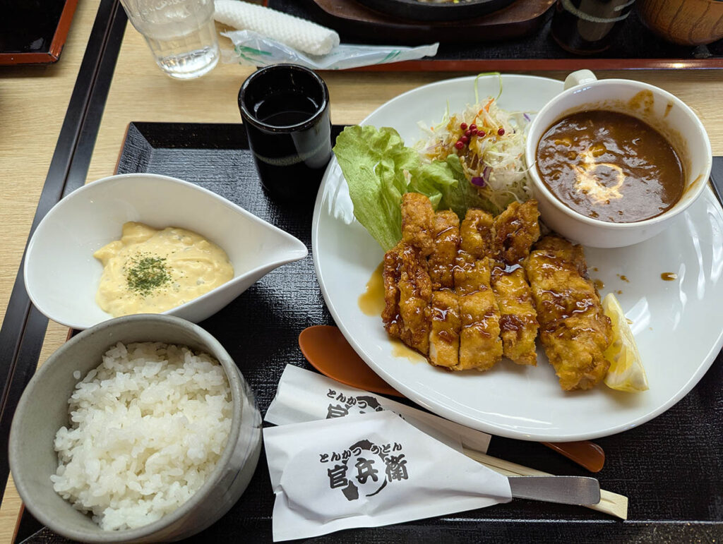 名塩での昼食