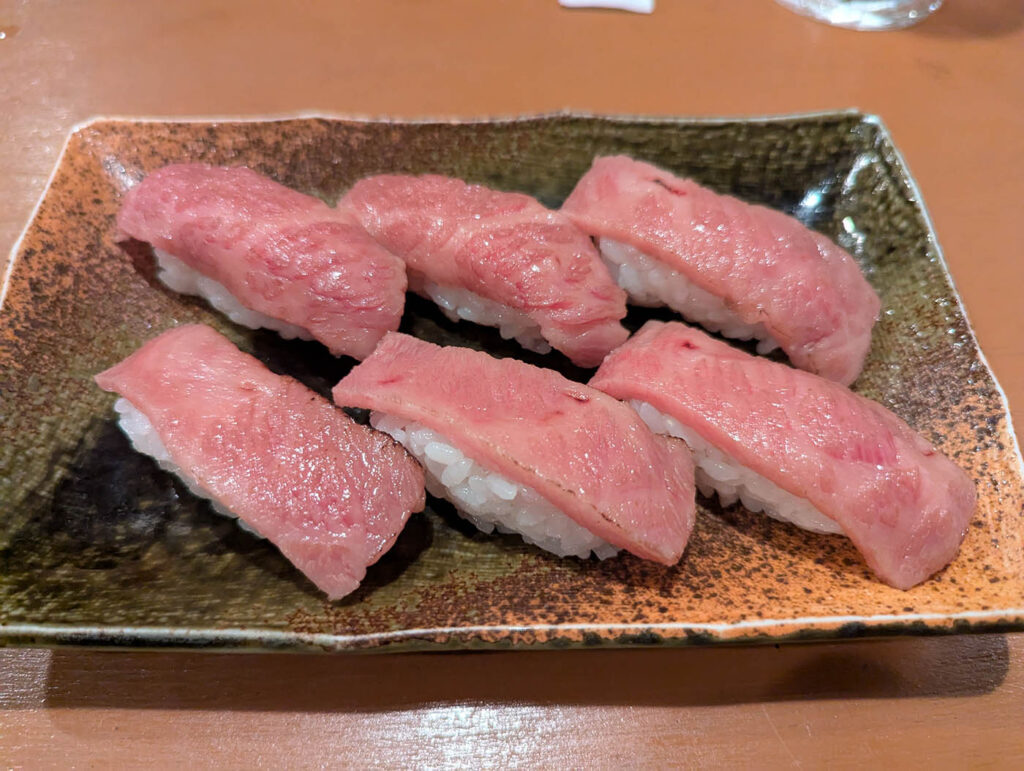 石垣牛の握り