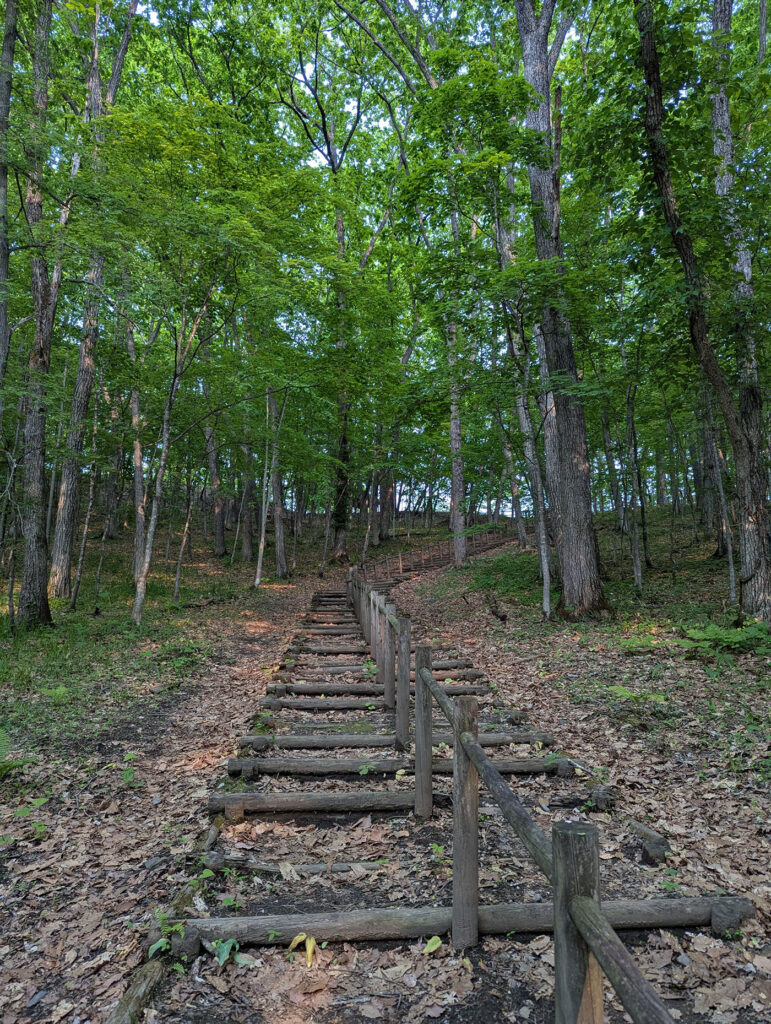 展望台までの階段